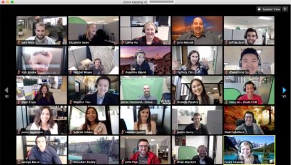 Estudiantes en videoclase